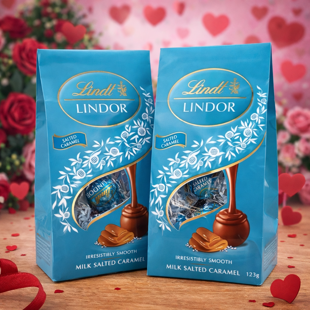 Lindt Lindor Milk Salted Caramel (123g)